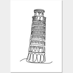 Pisa Tower Posters and Art